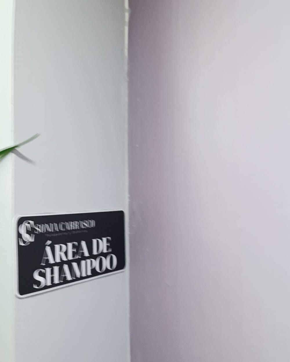 Área de shampoo