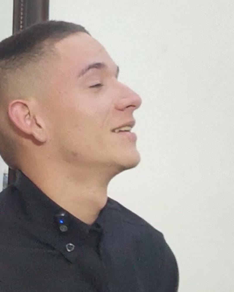 Detalle de un degradado hecho en la barbería
